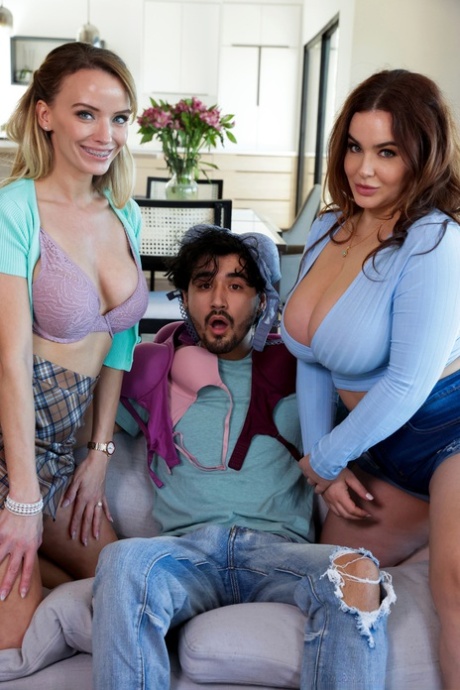 Нетронутый край и Наташа мило сверкают своими грудями, соблазняя молодого человека 2